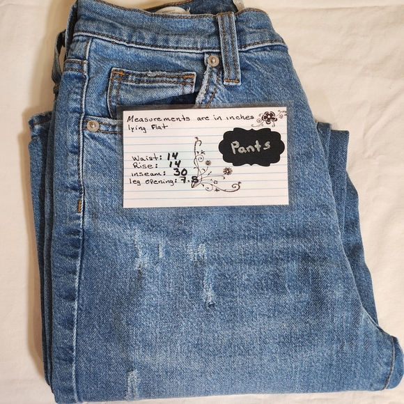 High Rise 90's Blue Jeans with Natural Fading Size 6 - Picture 10 of 10